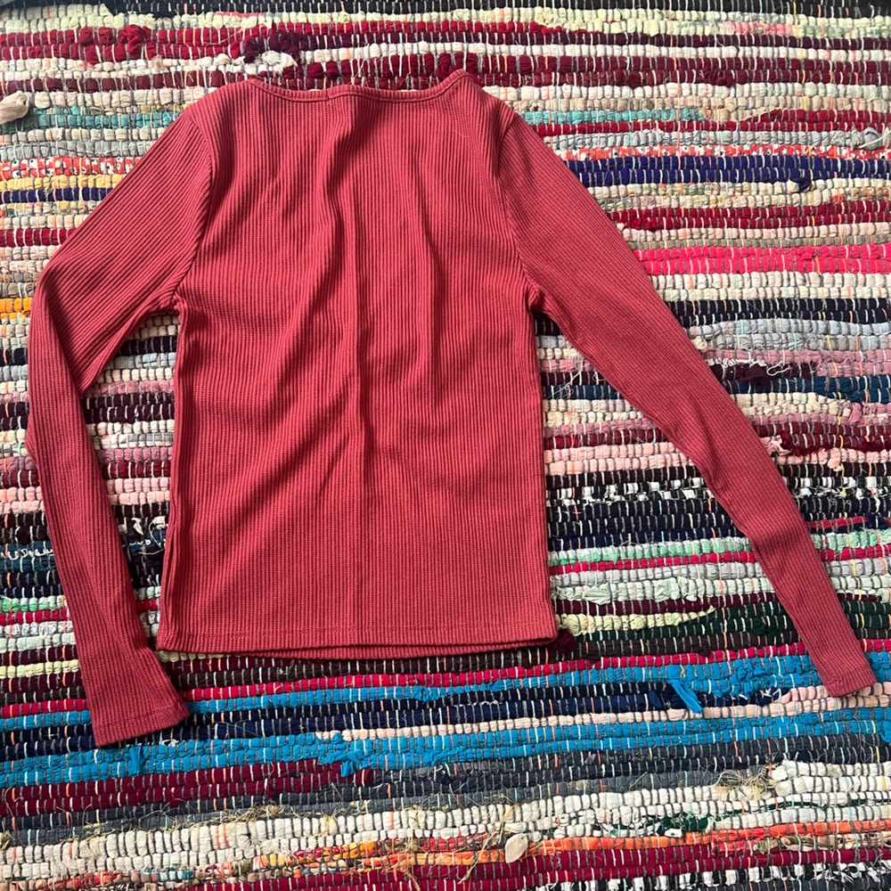 Forever 21 Red Long Sleeve Top